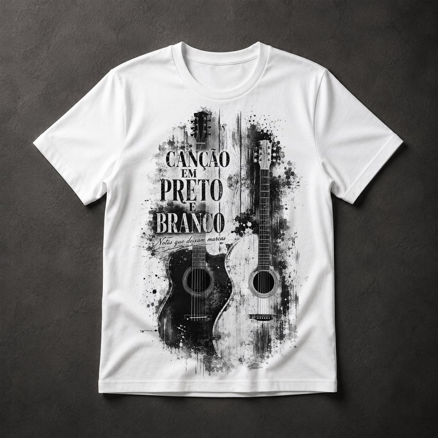 Camiseta Música Violão