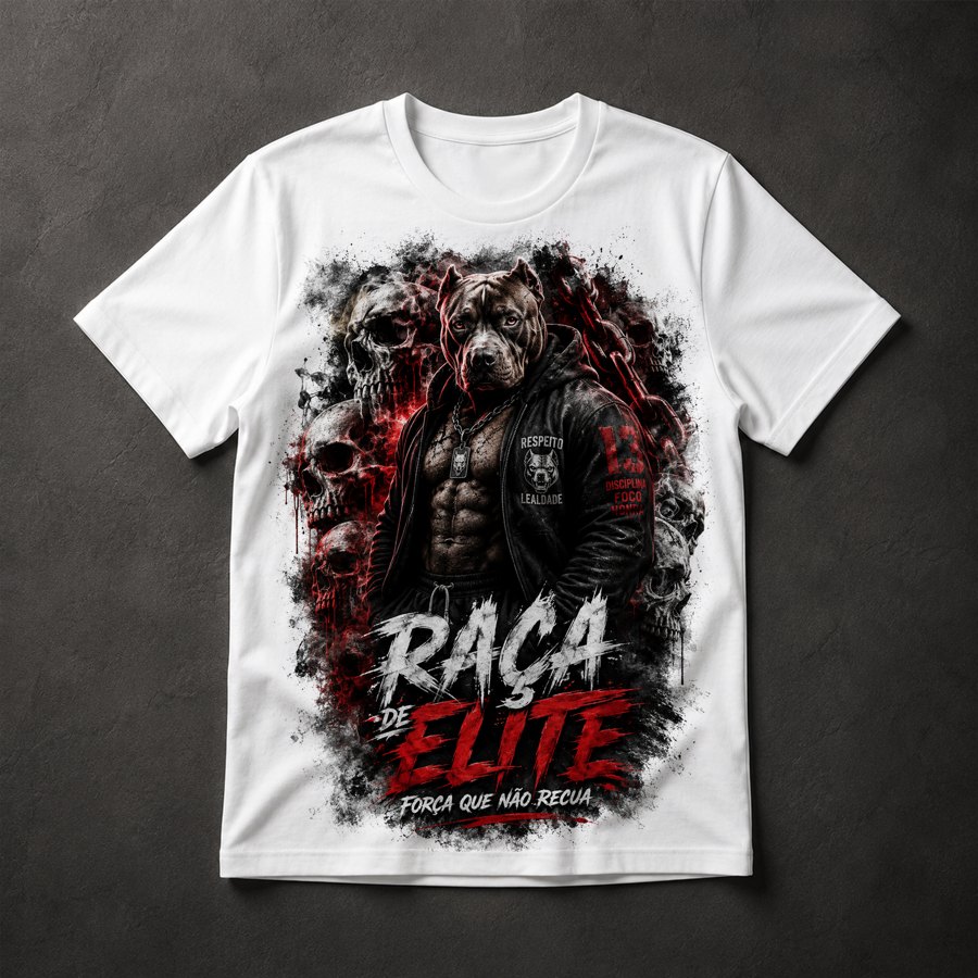 Camiseta Raça Elite Pitbull