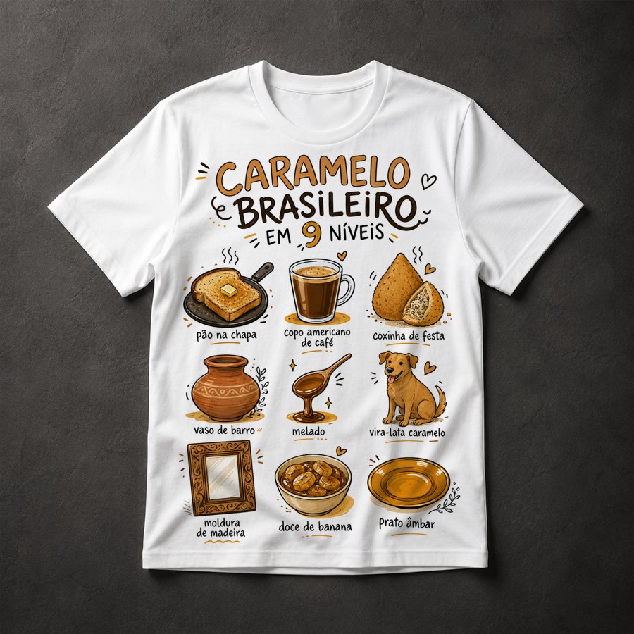 Camiseta Caramelo Brasileiro