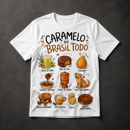 Camiseta Caramelo do Brasil