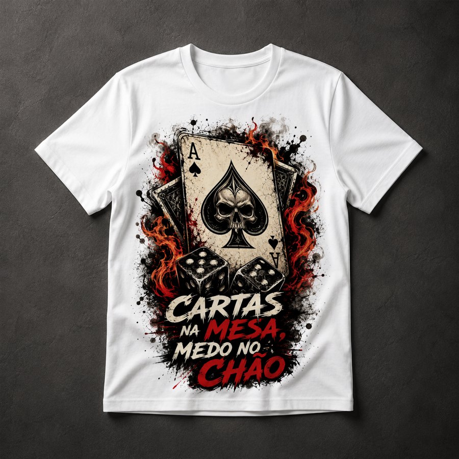 Camiseta Cartas e Dados