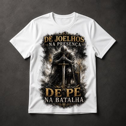 Camiseta Cavaleiro em Oração