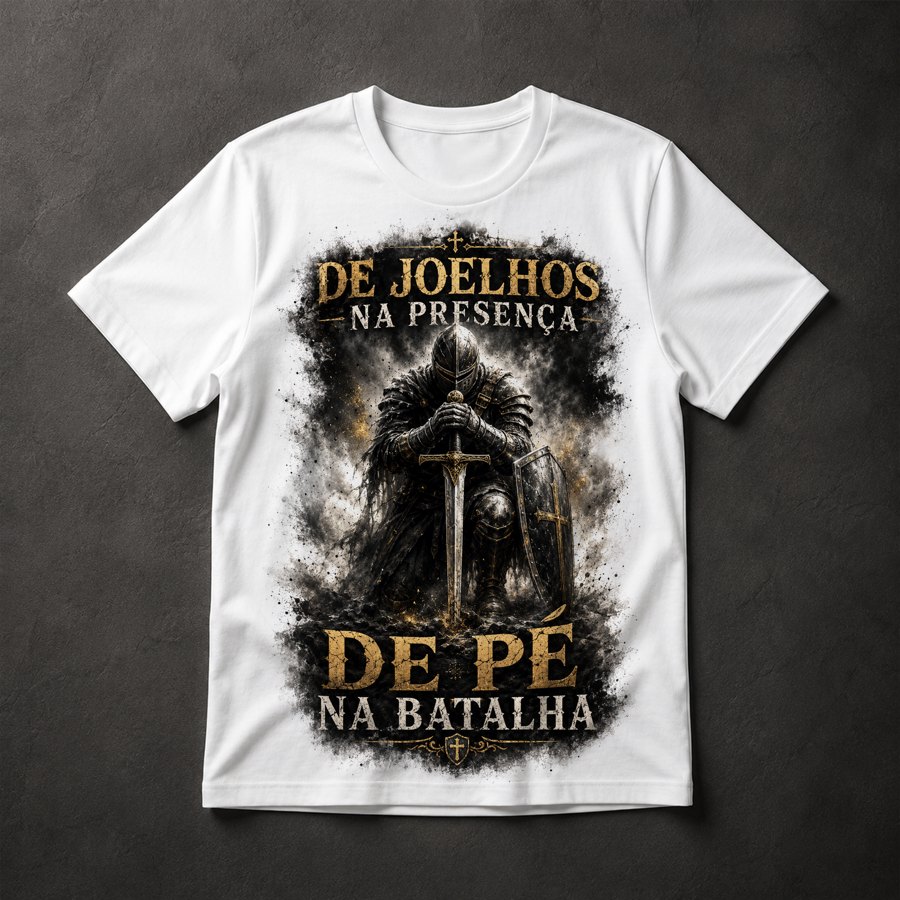 Camiseta Cavaleiro em Oração