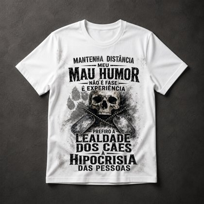 Camiseta frases atitude