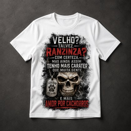 Camiseta Caveira Frases