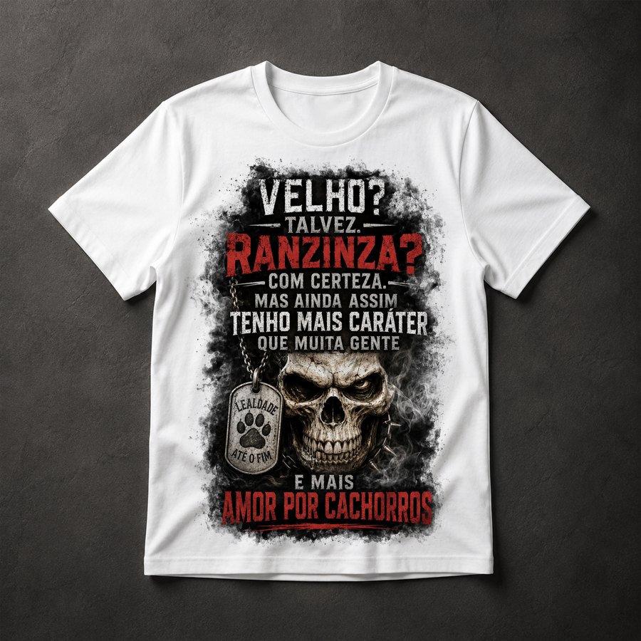 Camiseta Caveira Frases