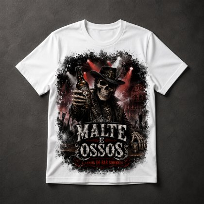 Camiseta Caveira Rock