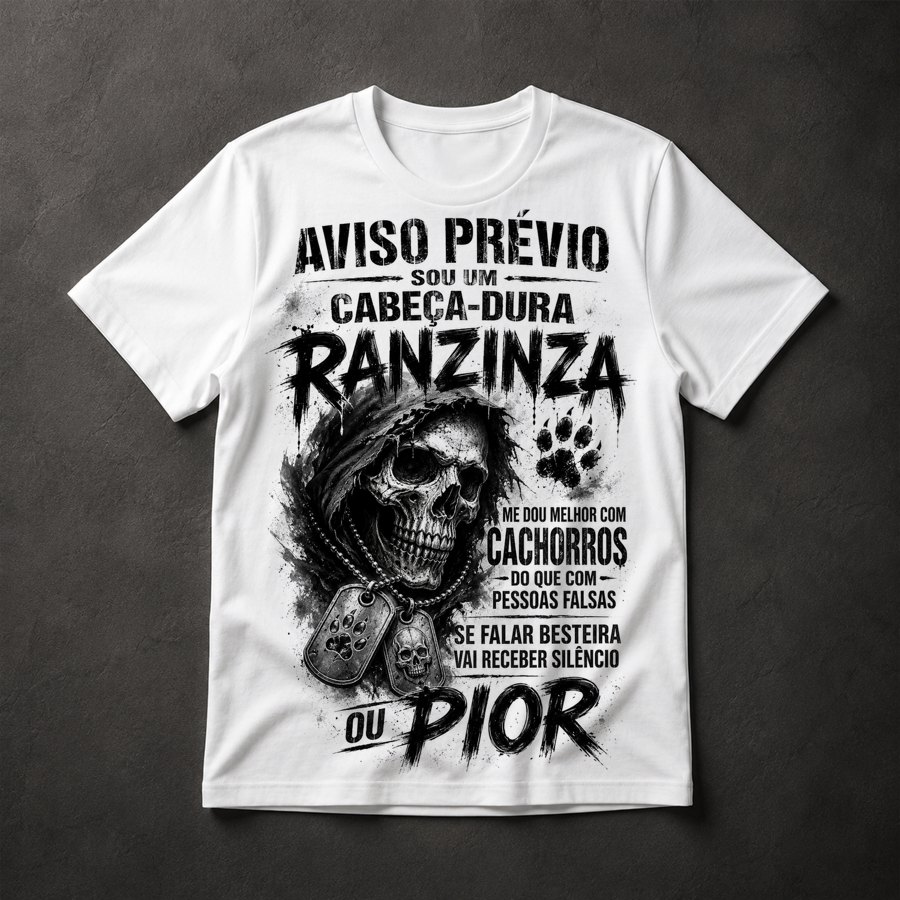 Camiseta Caveira Atitude