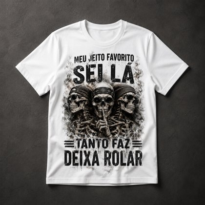 Camiseta Caveiras Atitude