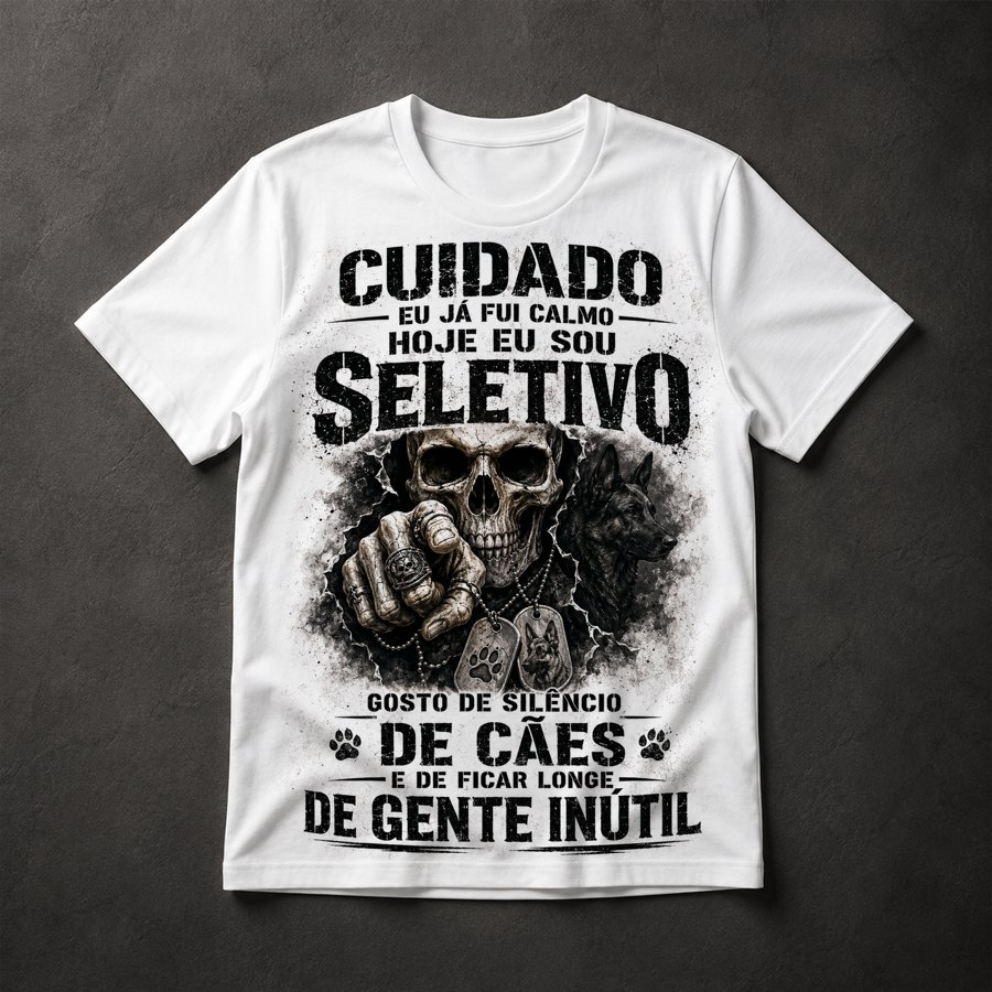 Camiseta Caveira Frases