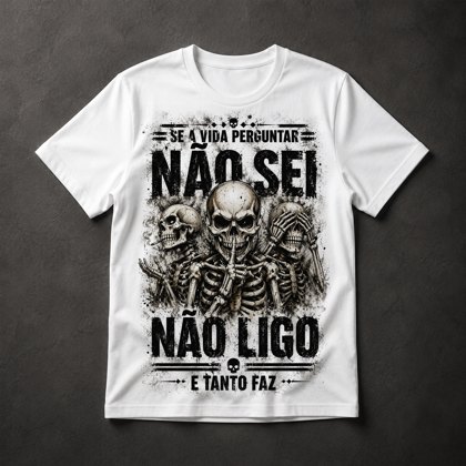 Camiseta Caveiras Irreverentes