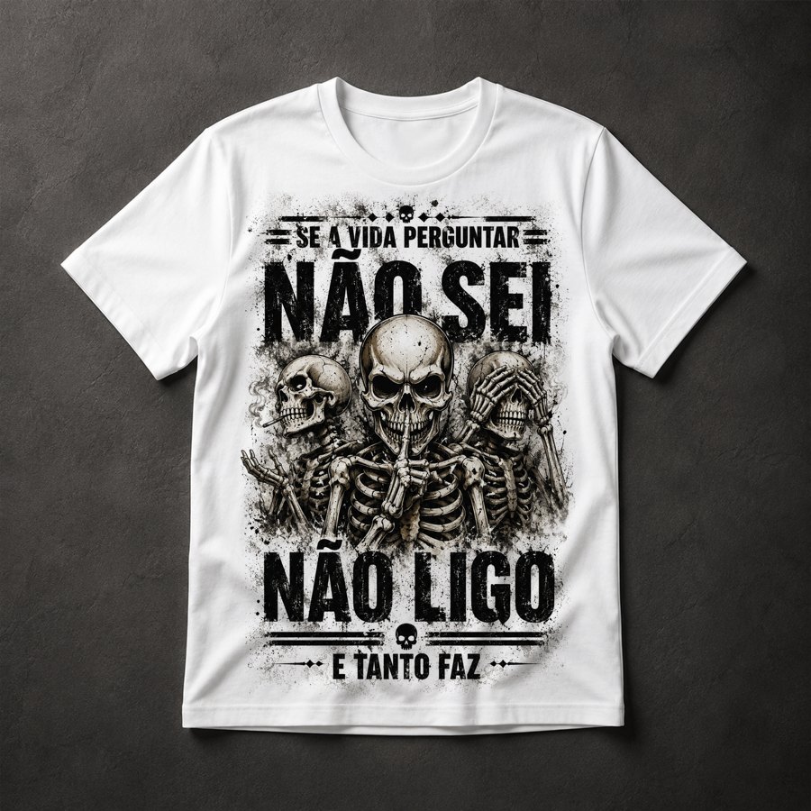 Camiseta Caveiras Irreverentes