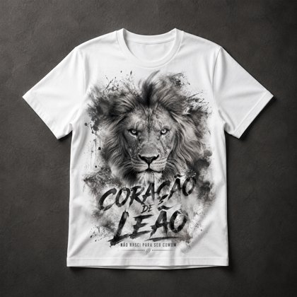 Camiseta Coração de Leão