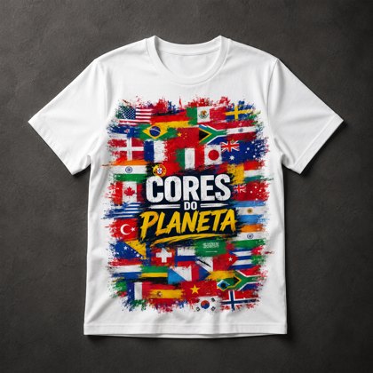 Camiseta Cores do Planeta