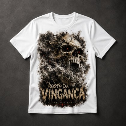 Camiseta Crânio Vingança