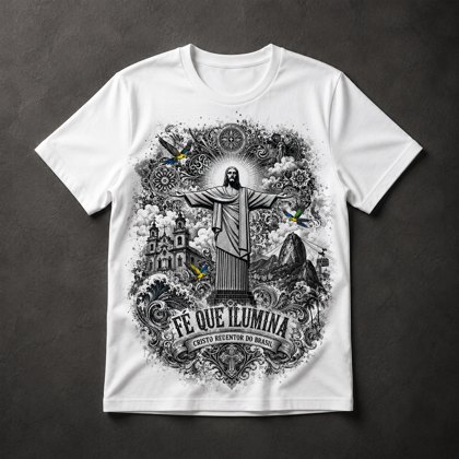 Camiseta Fé Religiosa
