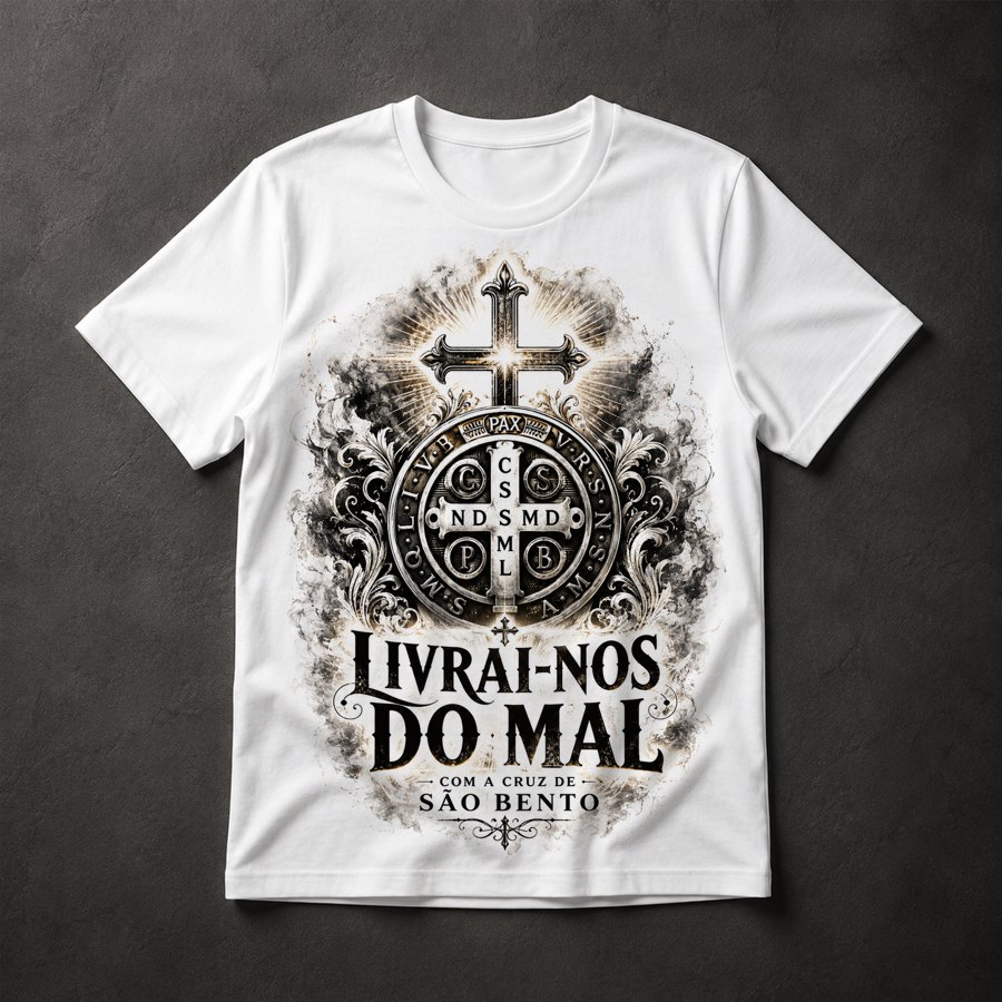 Camiseta Cruz de São Bento