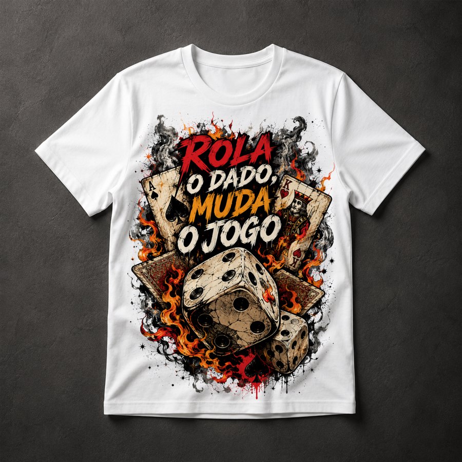 Camiseta Dados e Cartas