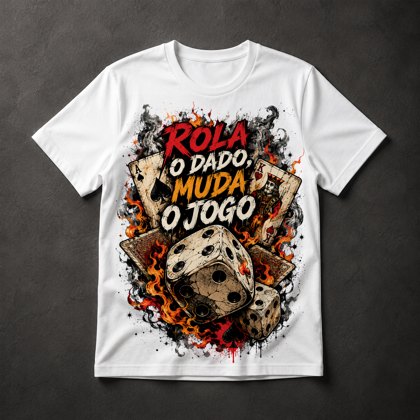 Camiseta Dados e Cartas