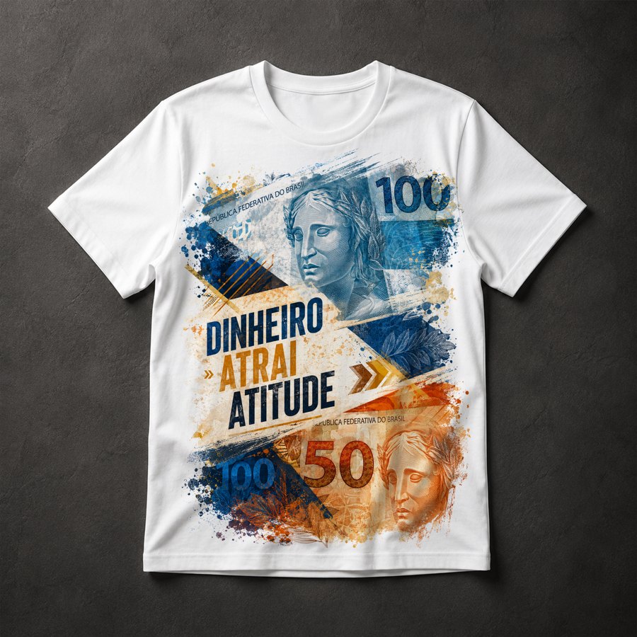 Camiseta Dinheiro Atrai Atitude