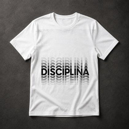 Camiseta Disciplina Frase