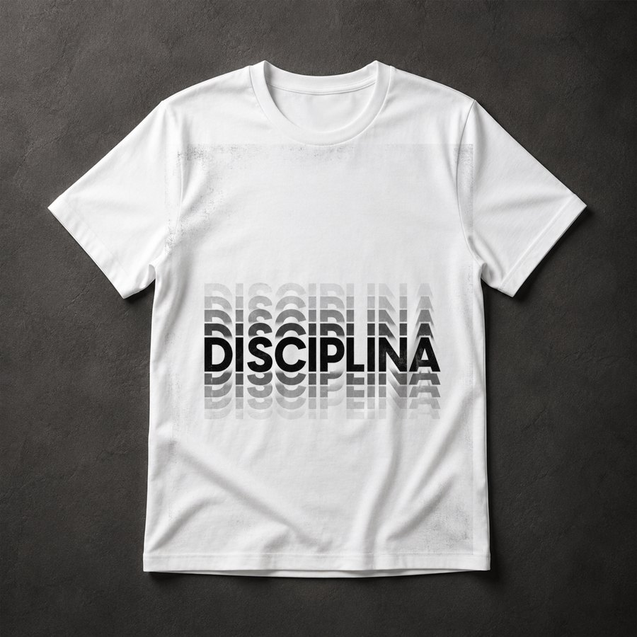 Camiseta Disciplina Frase