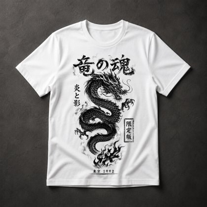 Camiseta Dragão Japonês