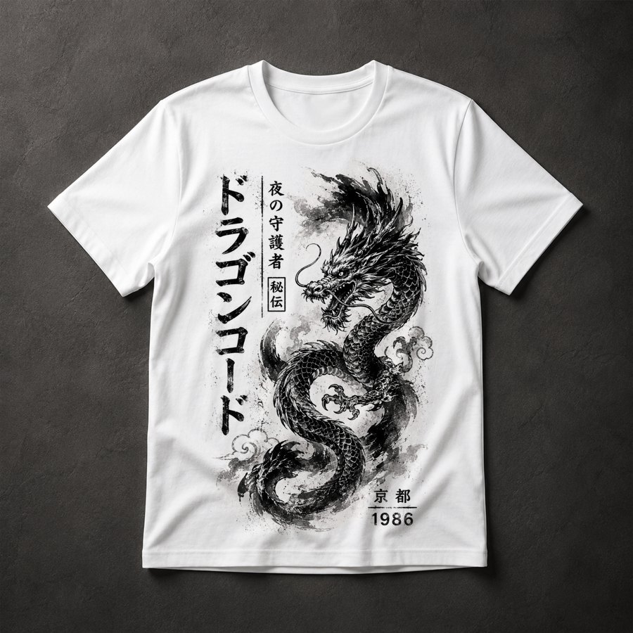 Camiseta Dragão Japonês