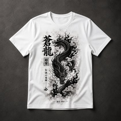 Camiseta Dragão Japonês