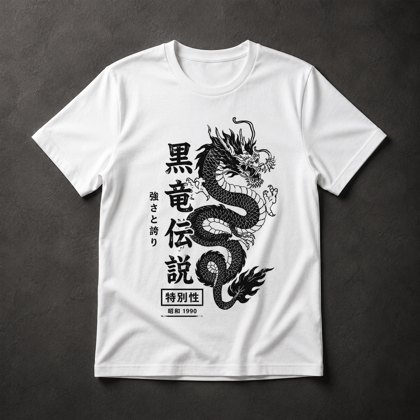 Camiseta Dragão Japonês