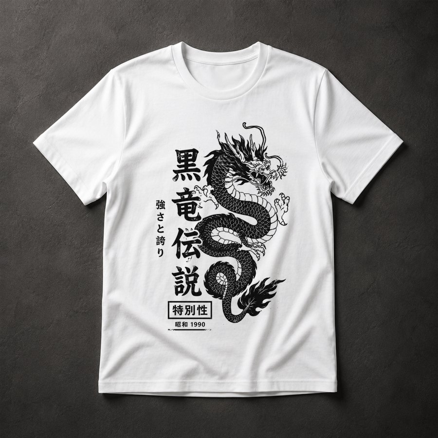 Camiseta Dragão Japonês