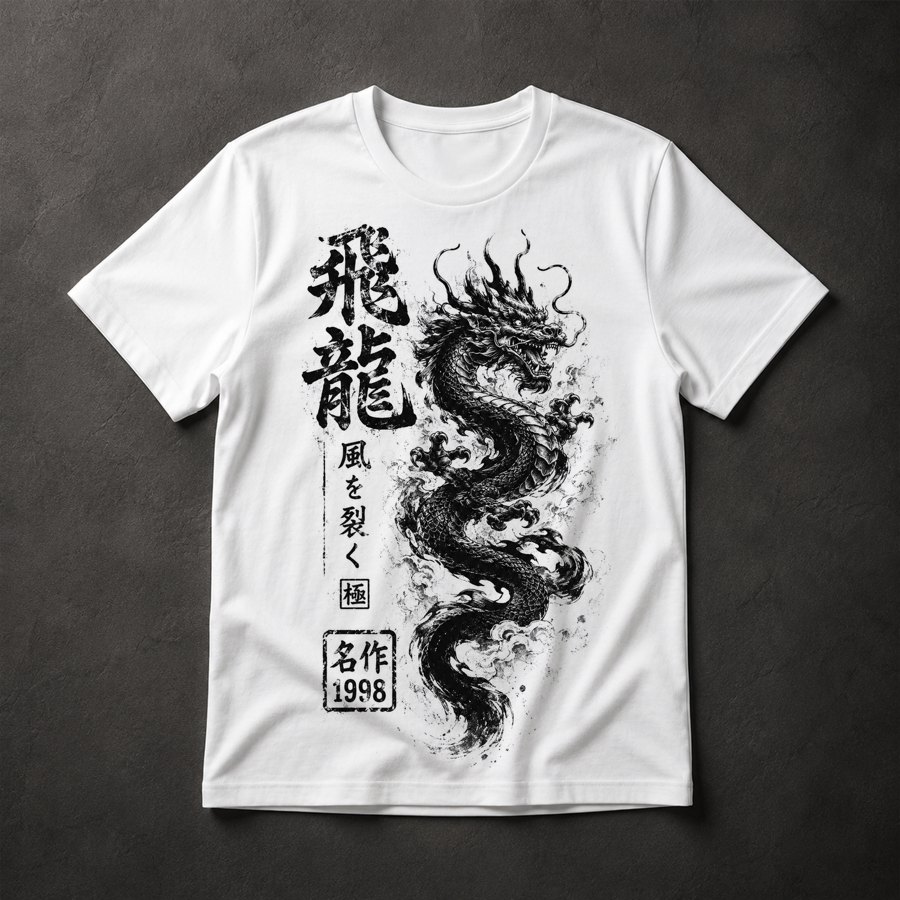 Camiseta Dragão Japonês