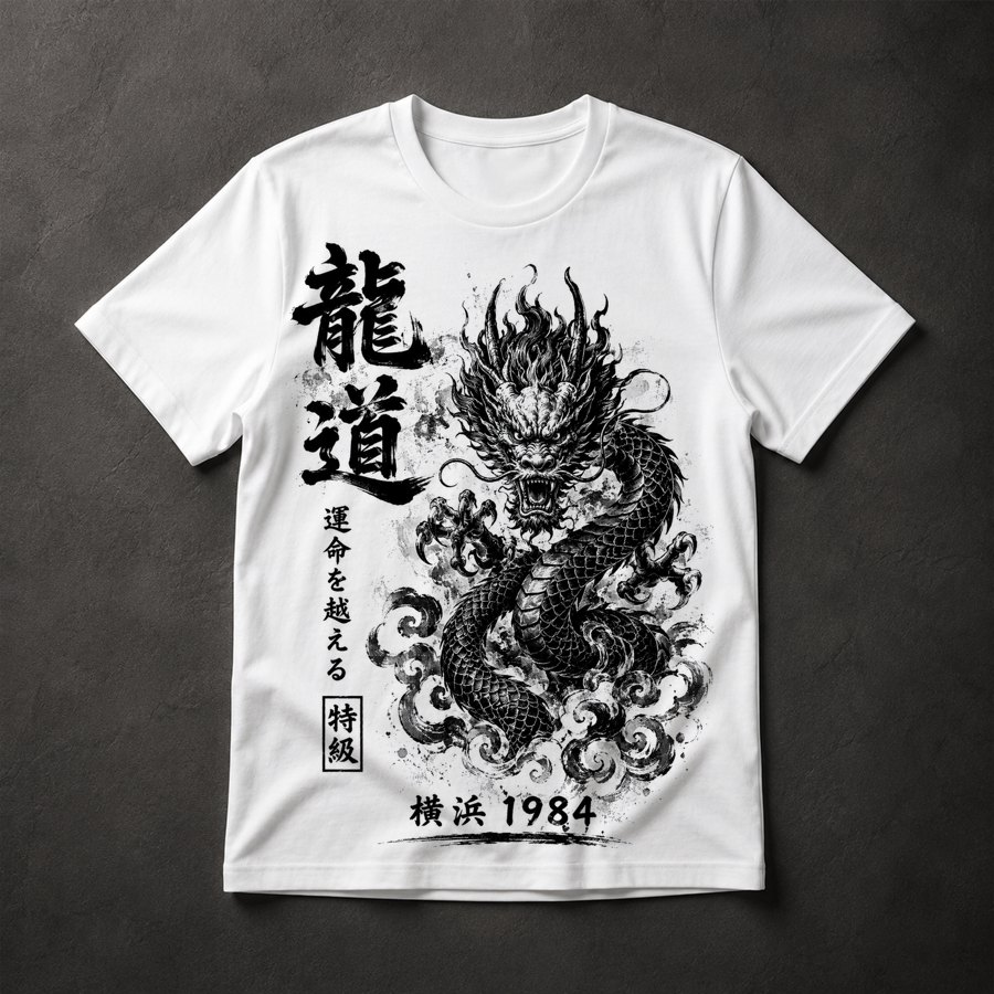Camiseta Dragão Japonês