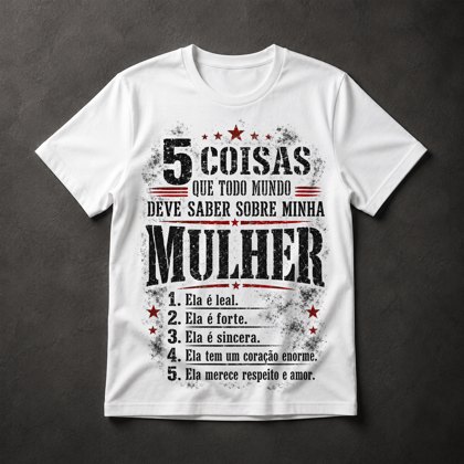 Camiseta Elogio à Mulher