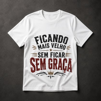 Camiseta Envelhecendo com Graça