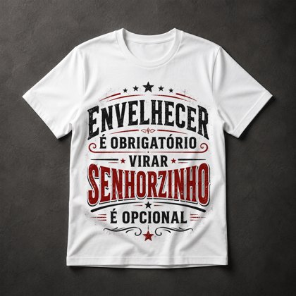 Camiseta Envelhecer Opcional