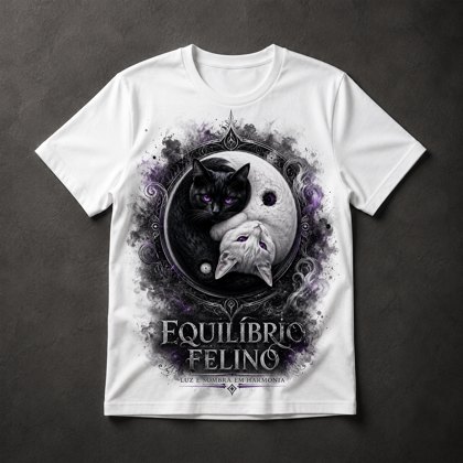 Camiseta Equilíbrio Felino