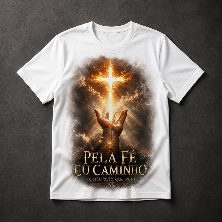 Camiseta Fé e Cruz