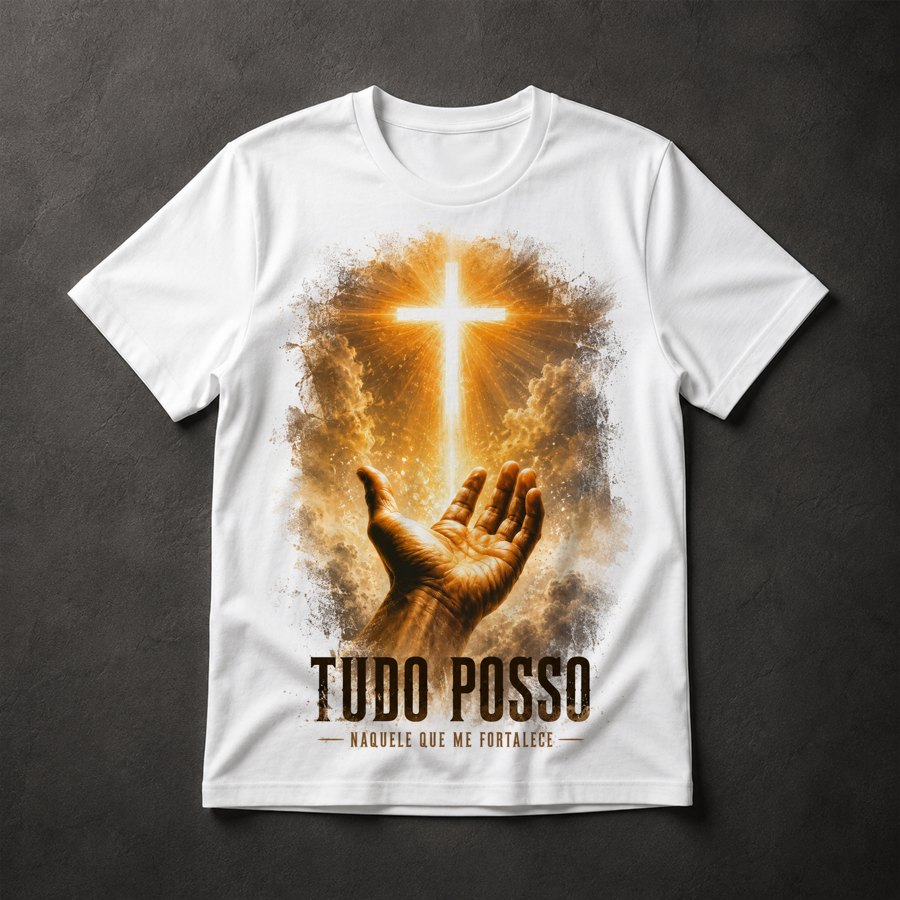 Camiseta Fé e Cruz