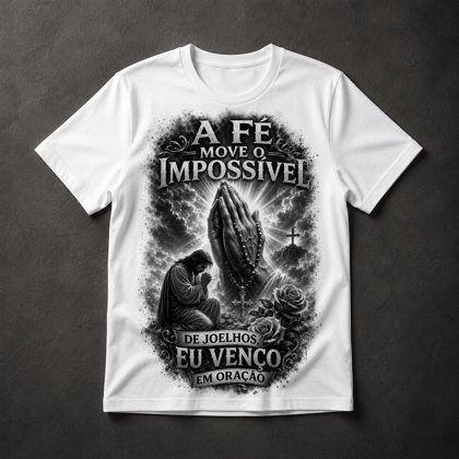 Camiseta Fé e Oração