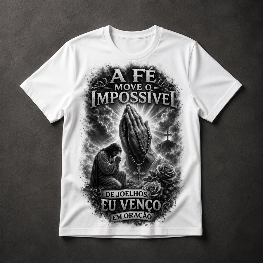 Camiseta Fé e Oração