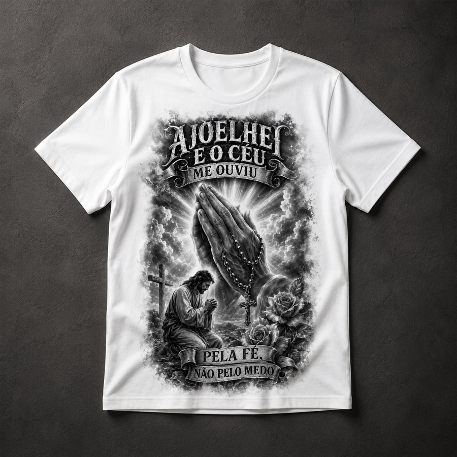 Camiseta Fé e Oração