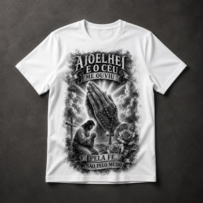 Camiseta Fé e Oração