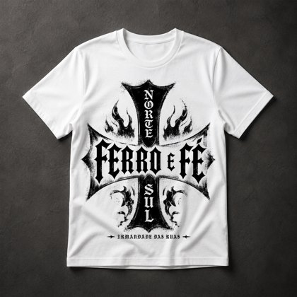 Camiseta Ferro e Fé