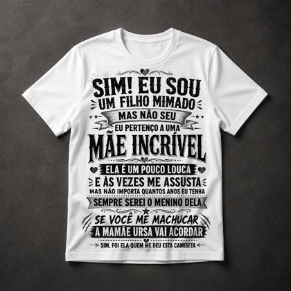 Camiseta Filho Mimado Mãe