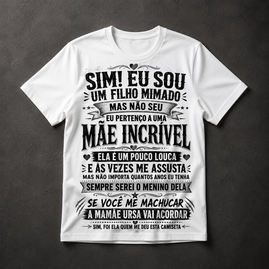 Camiseta Filho Mimado Mãe