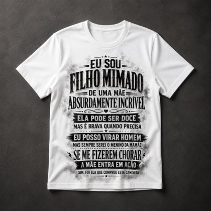 Camiseta Filho Mimado Mãe