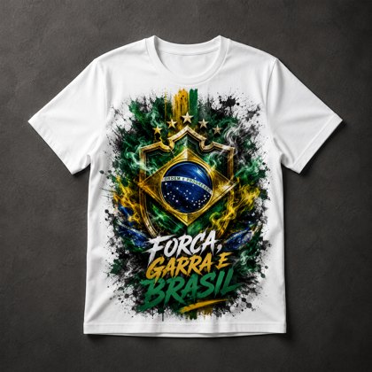 Camiseta Brasil Patriótico