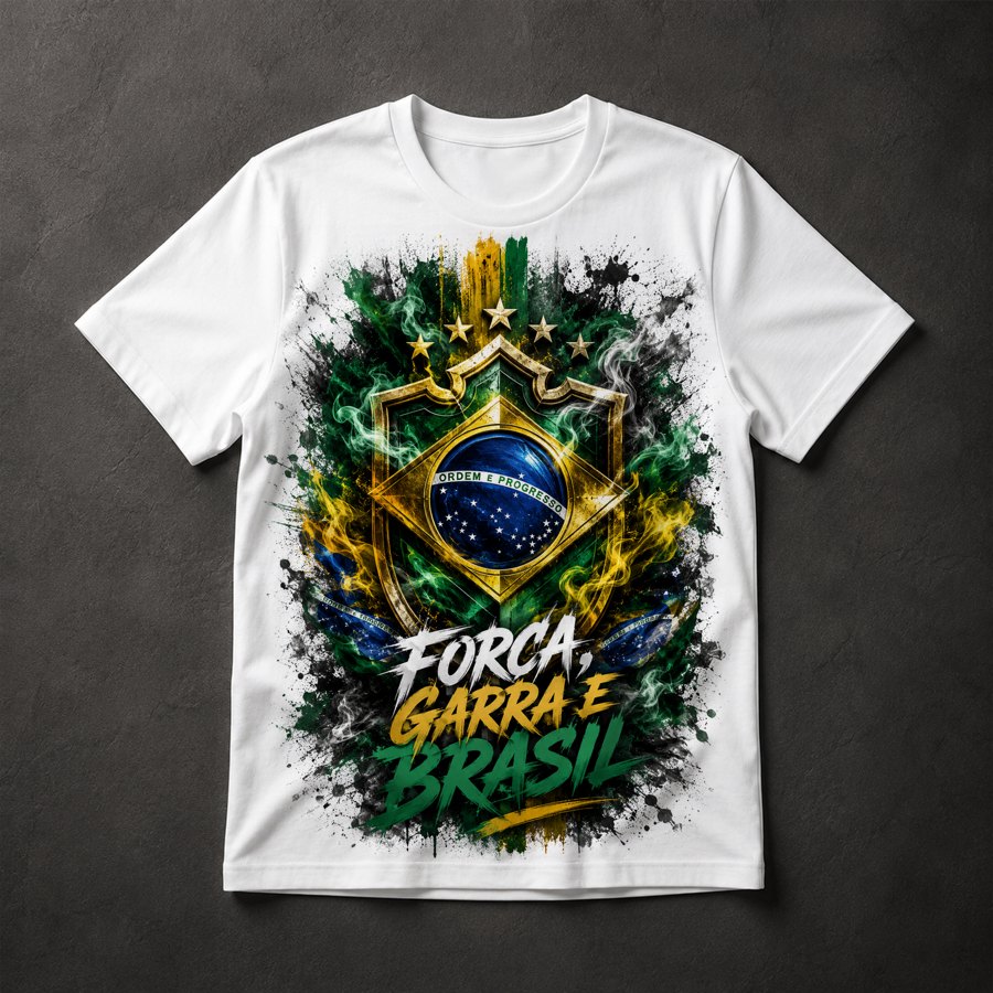 Camiseta Brasil Patriótico
