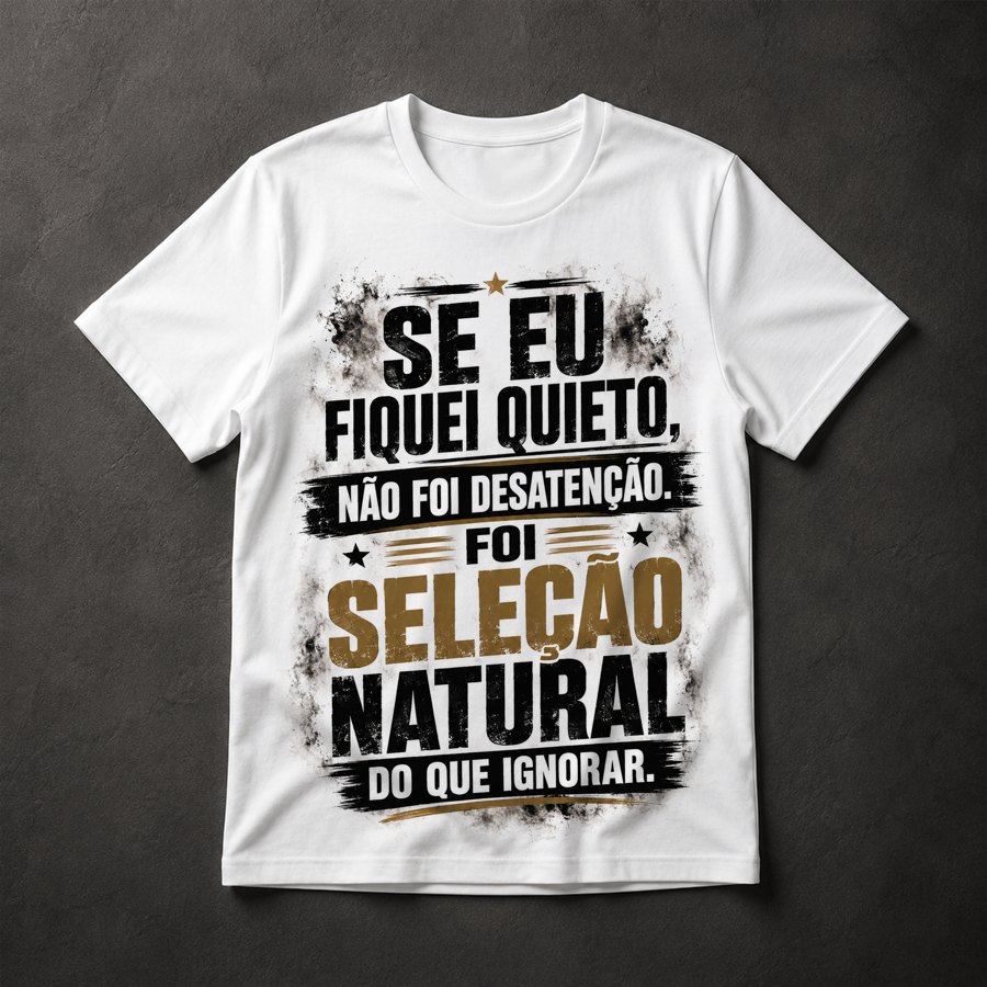 Camiseta Atitude Frases